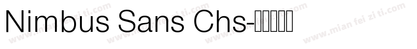 Nimbus Sans Chs字体转换